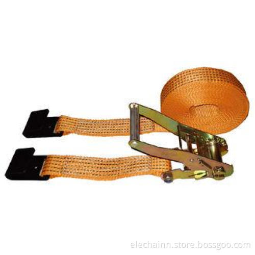 5000kg Polyester Webbing Slings With Flat Hook / Cargo Lash